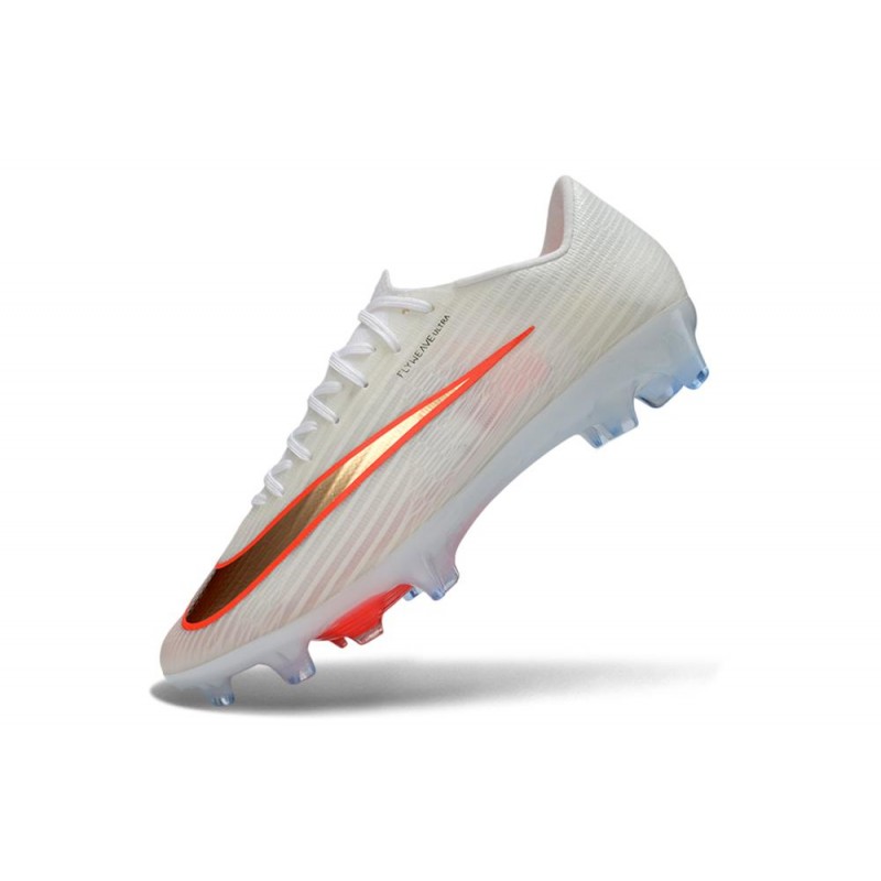 Nike Zoom Mercurial Vapor 17 Elite FG Vit Röd Guld för Herr 8 Billiga Fotbollsskor Nike Zoom Mercurial Vapor 17 Elite FG Vit Röd Guld 8