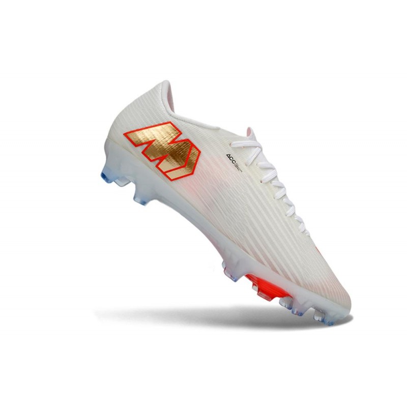 Nike Zoom Mercurial Vapor 17 Elite FG Vit Röd Guld för Herr 9 Billiga Fotbollsskor Nike Zoom Mercurial Vapor 17 Elite FG Vit Röd Guld 9