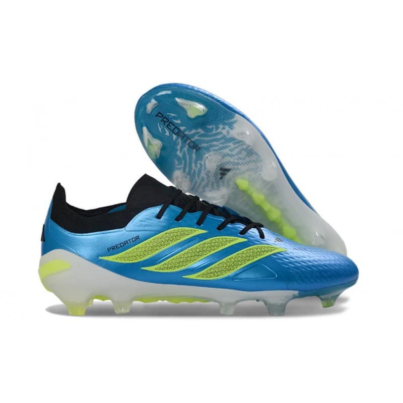Skor Adidas Predator Elite Low FG Blå Grön för Herr 5 Billiga Fotbollsskor Skor Adidas Predator Elite Low FG Blå Grön 5