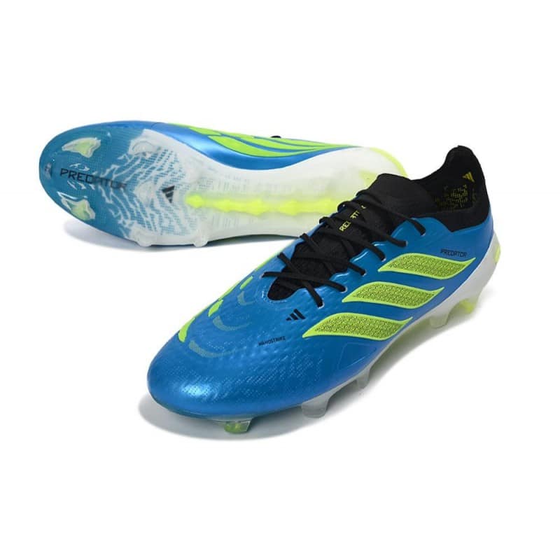 Skor Adidas Predator Elite Low FG Blå Grön för Herr 7 Billiga Fotbollsskor Skor Adidas Predator Elite Low FG Blå Grön 7