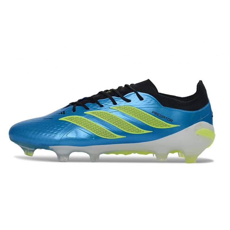 Skor Adidas Predator Elite Low FG Blå Grön för Herr 3 Billiga Fotbollsskor Skor Adidas Predator Elite Low FG Blå Grön 3