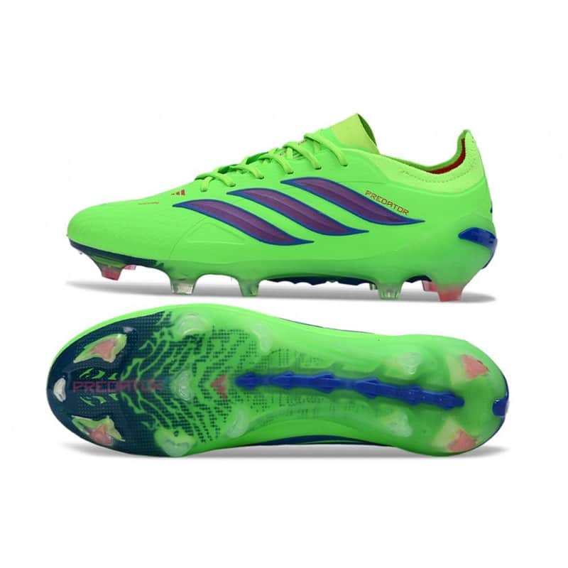 Skor Adidas Predator Elite Low FG Grön Blå för Herr 4 Billiga Fotbollsskor Skor Adidas Predator Elite Low FG Grön Blå 4