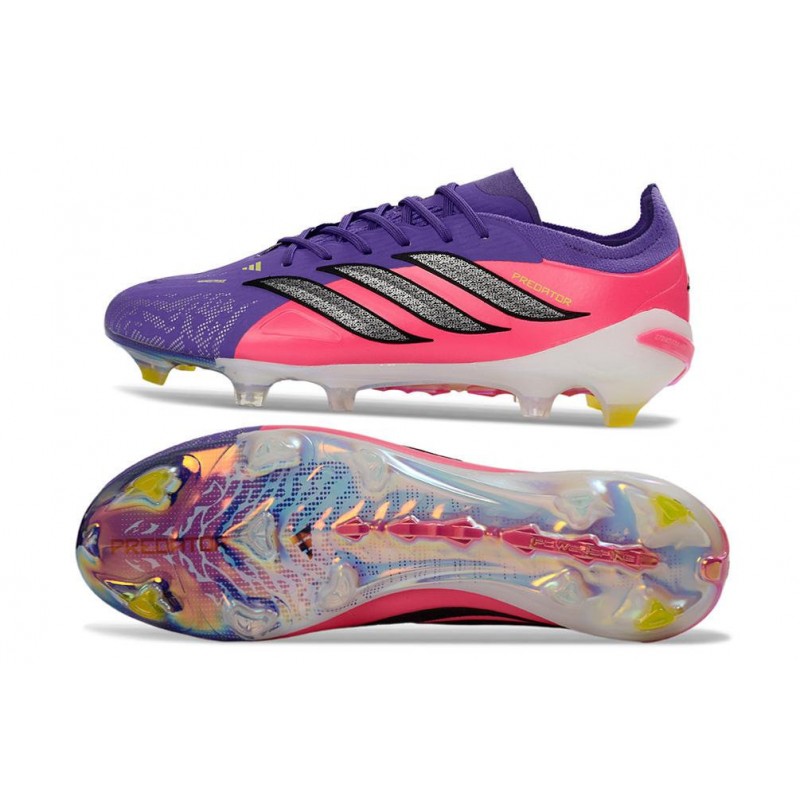 Skor Adidas Predator Elite Low FG Lila Rosa Svart för Herr 4 Billiga Fotbollsskor Skor Adidas Predator Elite Low FG Lila Rosa Svart 4