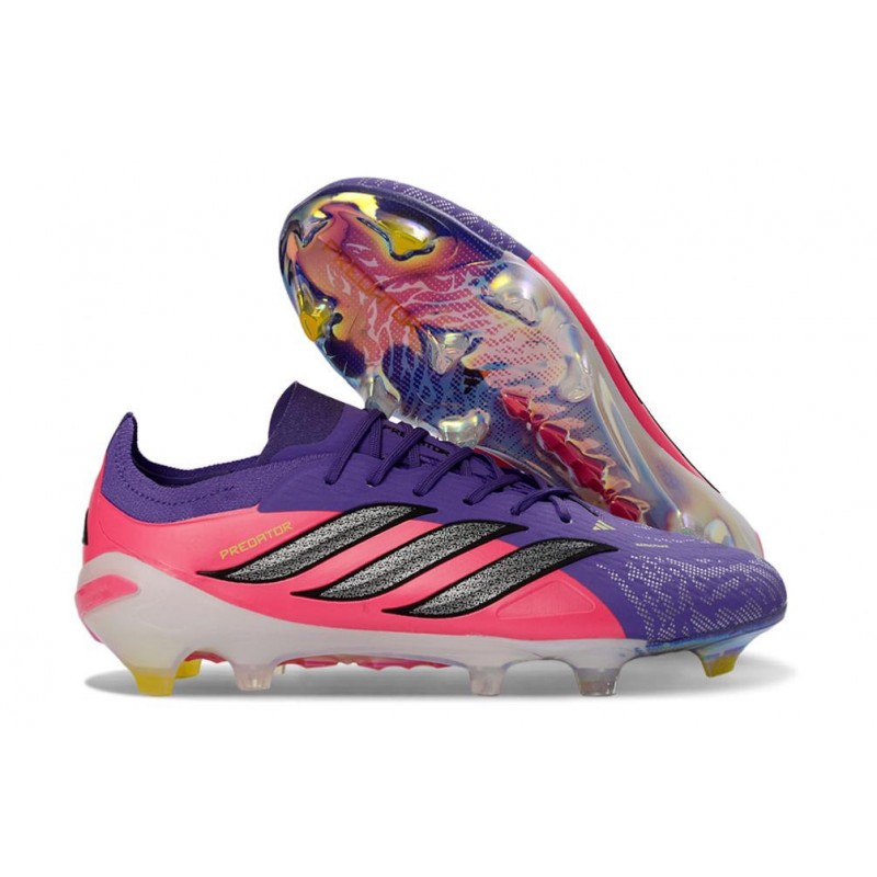 Skor Adidas Predator Elite Low FG Lila Rosa Svart för Herr 5 Billiga Fotbollsskor Skor Adidas Predator Elite Low FG Lila Rosa Svart 5