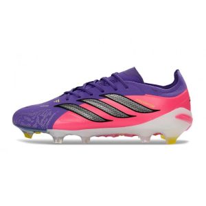 Skor Adidas Predator Elite Low FG Lila Rosa Svart för Herr Billiga Fotbollsskor Skor Adidas Predator Elite Low FG Lila Rosa Svart