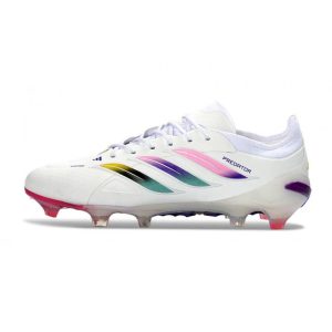 Skor Adidas Predator Elite Low FG Vit Rosa för Herr Billiga Fotbollsskor Skor Adidas Predator Elite Low FG Vit Rosa