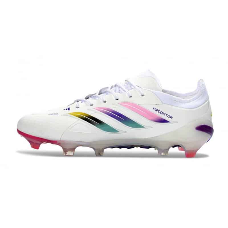 Skor Adidas Predator Elite Low FG Vit Rosa för Herr 3 Billiga Fotbollsskor Skor Adidas Predator Elite Low FG Vit Rosa 3