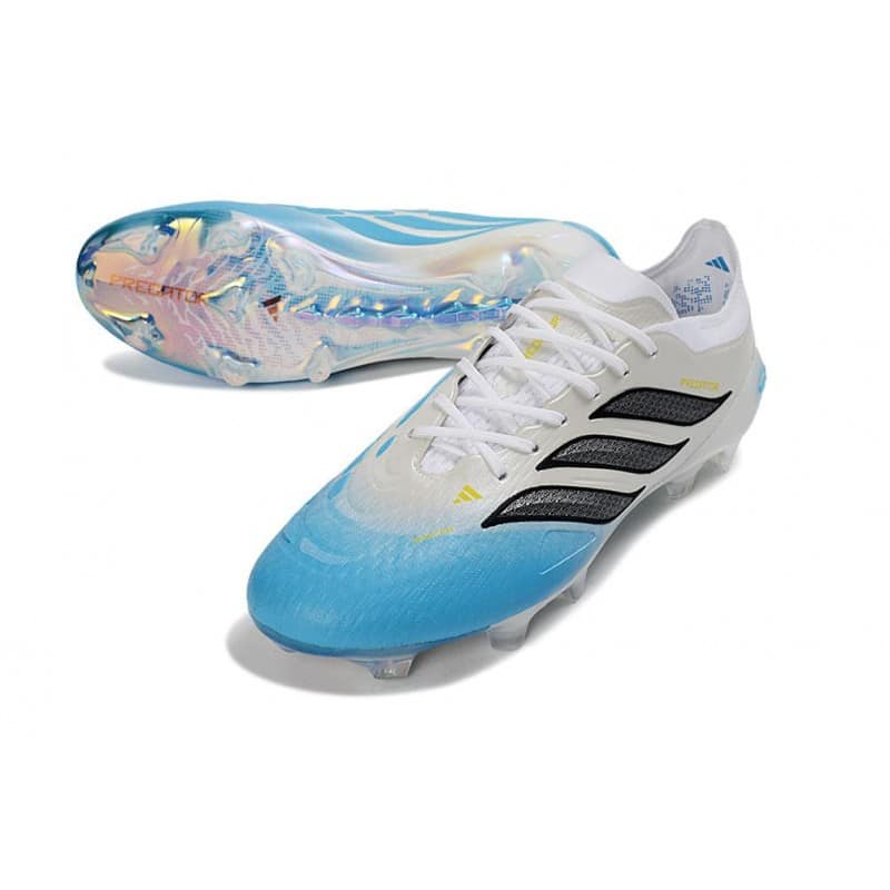 Skor Adidas Predator Elite Low FG Vit Svart Blå för Herr 7 Billiga Fotbollsskor Skor Adidas Predator Elite Low FG Vit Svart Blå 7
