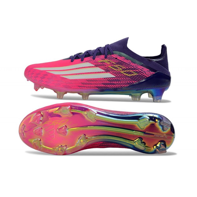 adidas F50 Elite FG Fotbollsskor för Män Rosa Vit Lila för Herr 4 Billiga Fotbollsskor adidas F50 Elite FG Fotbollsskor för Män Rosa Vit Lila 4