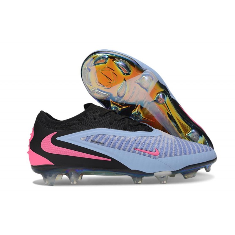Fotbollsskorna Nike Phantom 6 Elite Low FG Blå Svart Rosa för Herr 5 Billiga Fotbollsskor Fotbollsskorna Nike Phantom 6 Elite Low FG Blå Svart Rosa 5