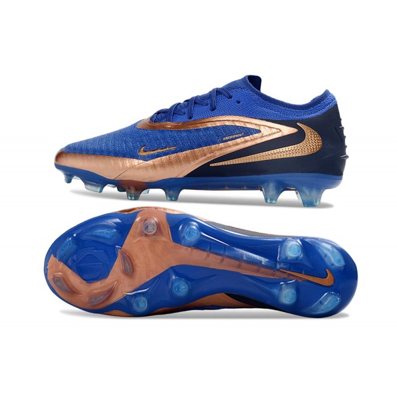 Fotbollsskorna Nike Phantom 6 Elite Low FG Cyan Guld för Herr 4 Billiga Fotbollsskor Fotbollsskorna Nike Phantom 6 Elite Low FG Cyan Guld 4