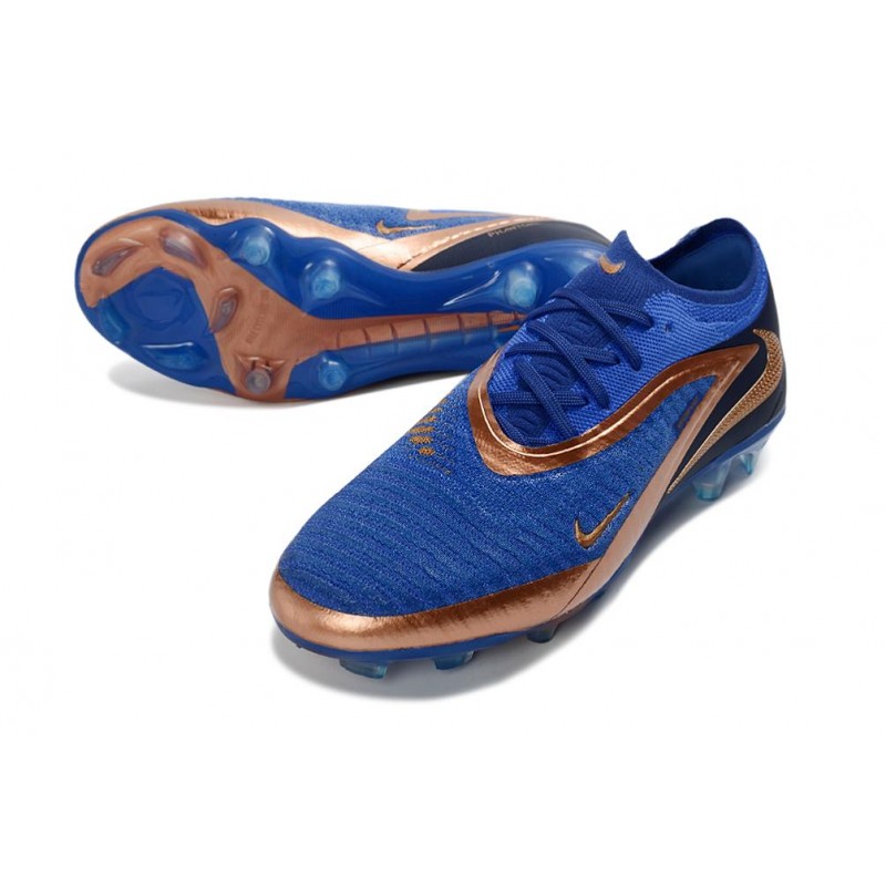 Fotbollsskorna Nike Phantom 6 Elite Low FG Cyan Guld för Herr 7 Billiga Fotbollsskor Fotbollsskorna Nike Phantom 6 Elite Low FG Cyan Guld 7