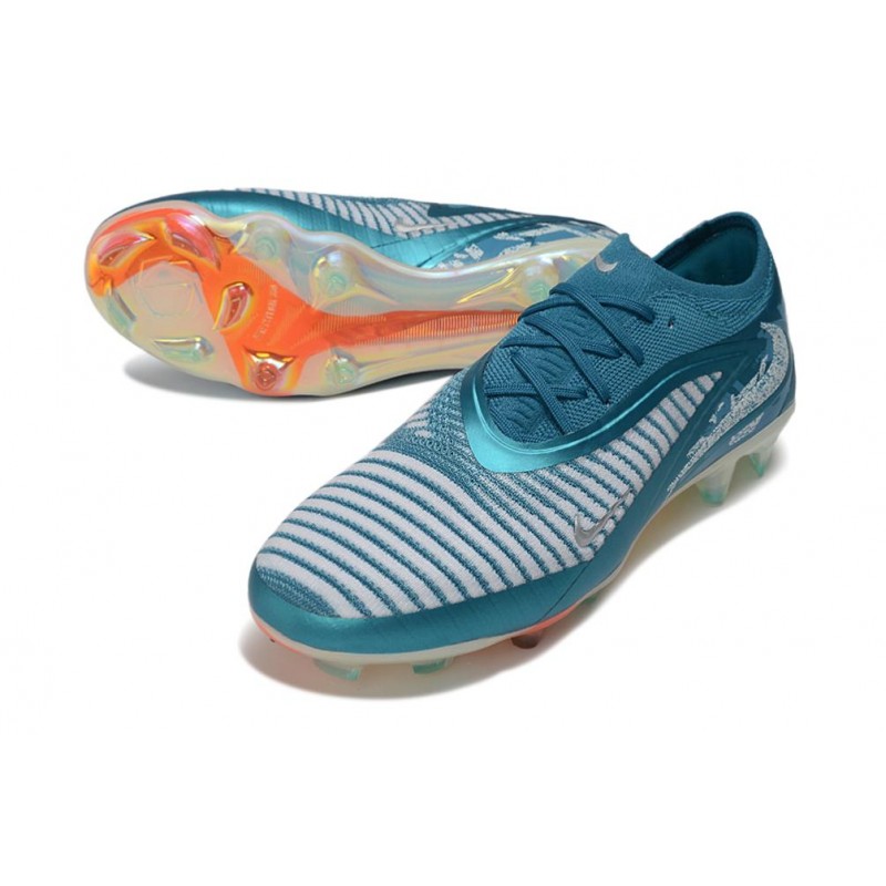 Fotbollsskorna Nike Phantom 6 Elite Low FG Grön Vit för Herr 7 Billiga Fotbollsskor Fotbollsskorna Nike Phantom 6 Elite Low FG Grön Vit 7
