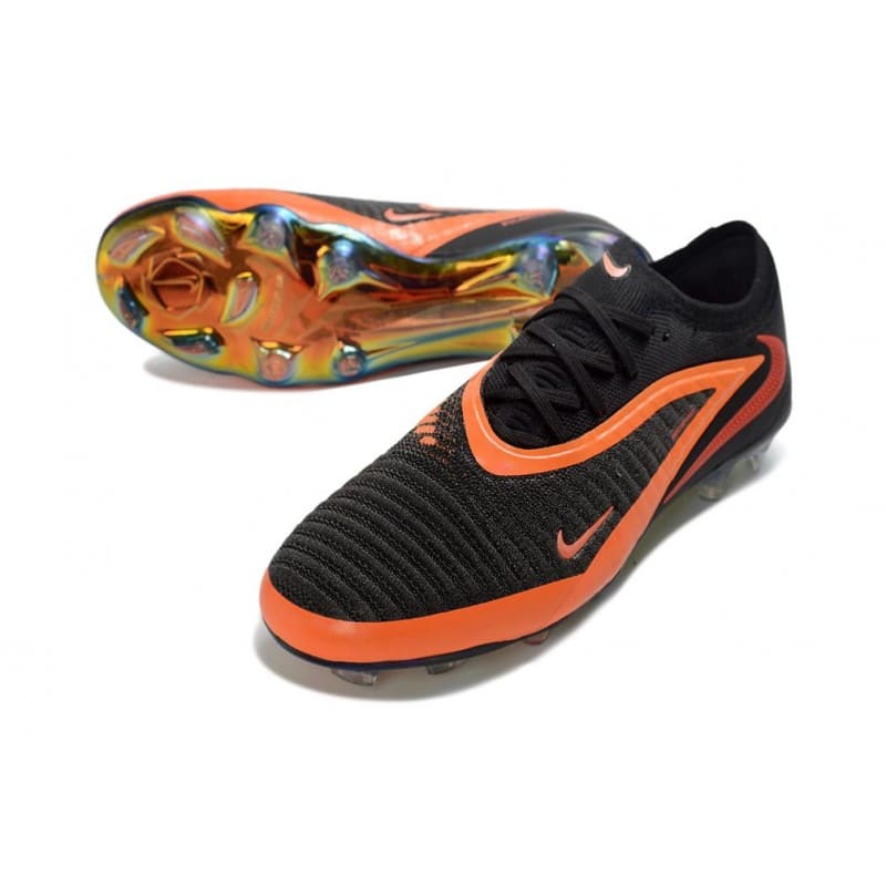 Fotbollsskorna Nike Phantom 6 Elite Low FG Svart Röd för Herr 7 Billiga Fotbollsskor Fotbollsskorna Nike Phantom 6 Elite Low FG Svart Röd 7
