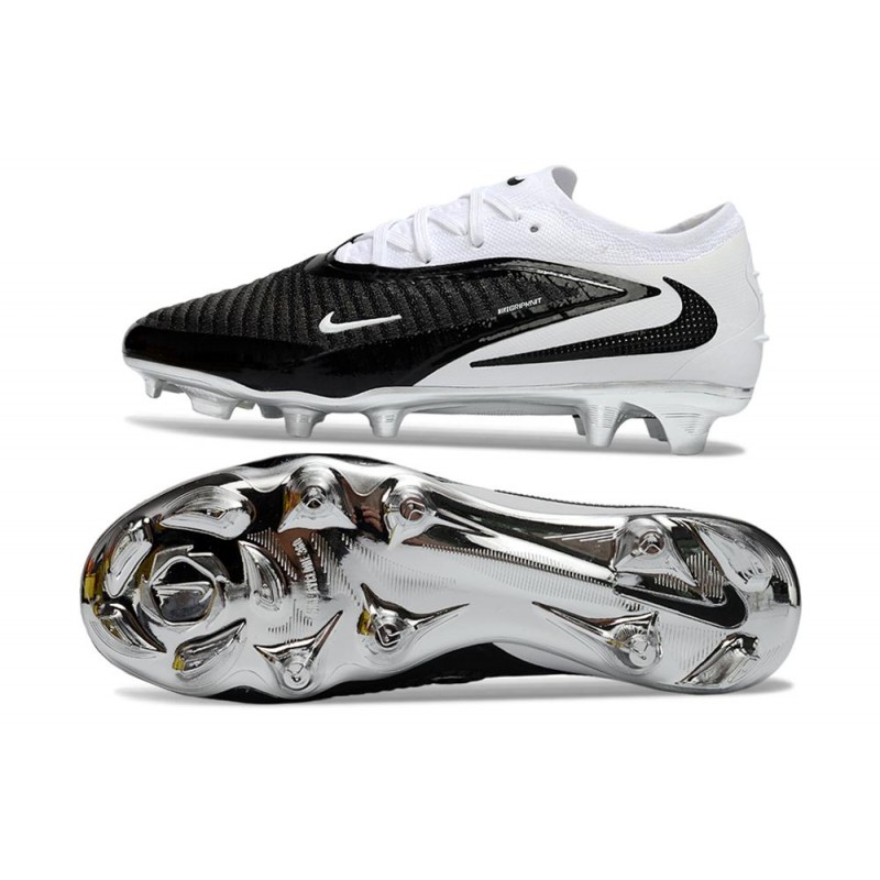 Fotbollsskorna Nike Phantom 6 Elite Low FG Svart Vit för Herr 4 Billiga Fotbollsskor Fotbollsskorna Nike Phantom 6 Elite Low FG Svart Vit 4
