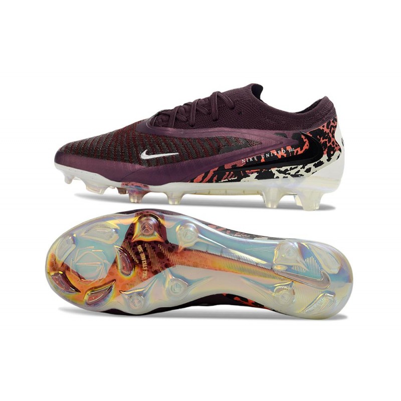 Fotbollsskorna Nike Phantom 6 Elite Low FG United – Röd Grå för Herr 4 Billiga Fotbollsskor Fotbollsskorna Nike Phantom 6 Elite Low FG United – Röd Grå 4