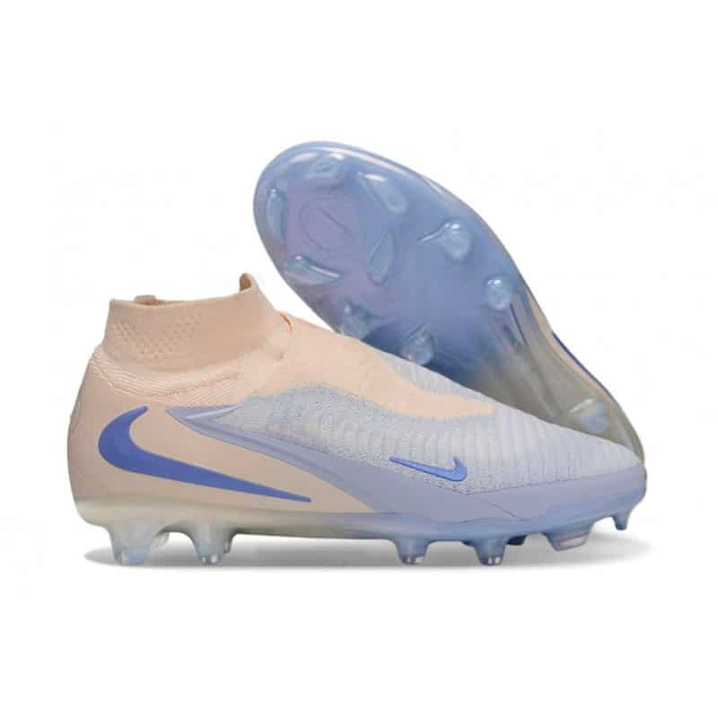 Nike Phantom 6 High Elite Fg Fotbollsskorna Blå Vit för Herr 5 Billiga Fotbollsskor Nike Phantom 6 High Elite Fg Fotbollsskorna Blå Vit 5