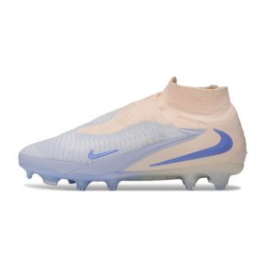 Nike Phantom 6 High Elite Fg Fotbollsskorna Blå Vit för Herr Billiga Fotbollsskor Nike Phantom 6 High Elite Fg Fotbollsskorna Blå Vit