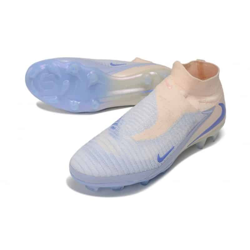 Nike Phantom 6 High Elite Fg Fotbollsskorna Blå Vit för Herr 7 Billiga Fotbollsskor Nike Phantom 6 High Elite Fg Fotbollsskorna Blå Vit 7