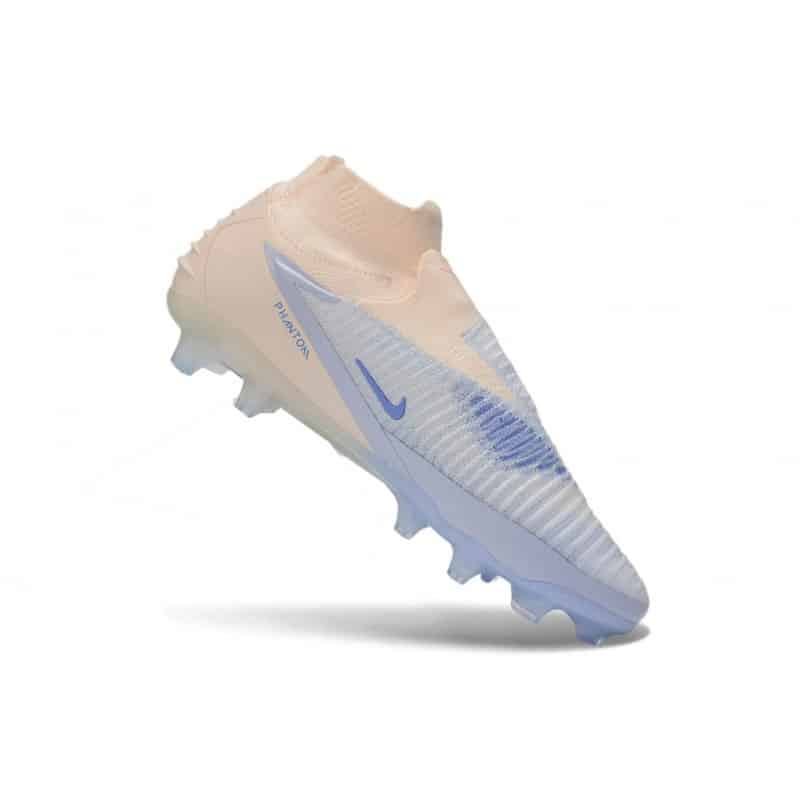 Nike Phantom 6 High Elite Fg Fotbollsskorna Blå Vit för Herr 9 Billiga Fotbollsskor Nike Phantom 6 High Elite Fg Fotbollsskorna Blå Vit 9
