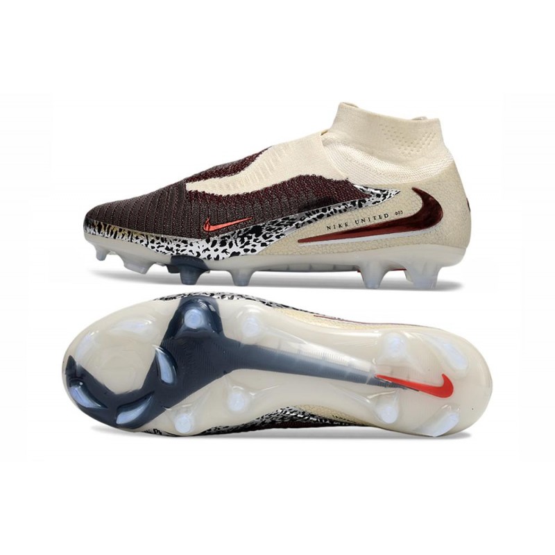 Nike Phantom 6 High Elite Fg Fotbollsskorna United – Röd Universal Red Grå för Herr 4 Billiga Fotbollsskor Nike Phantom 6 High Elite Fg Fotbollsskorna United – Röd Universal Red Grå 4