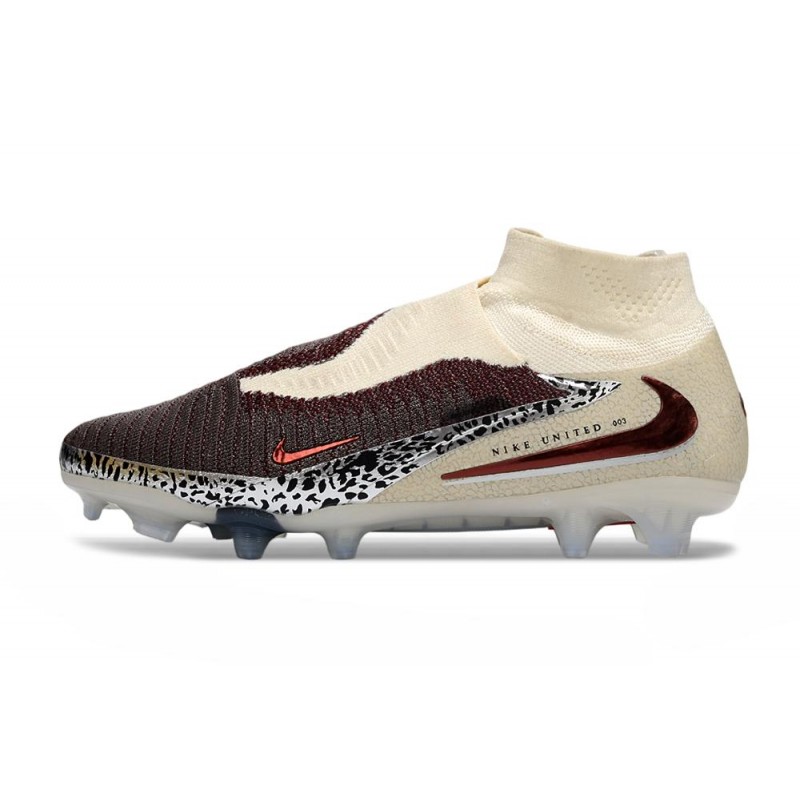 Nike Phantom 6 High Elite Fg Fotbollsskorna United – Röd Universal Red Grå för Herr 3 Billiga Fotbollsskor Nike Phantom 6 High Elite Fg Fotbollsskorna United – Röd Universal Red Grå 3